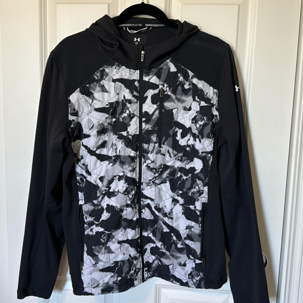 Under Armour soft shell jacket -Ladies LG grey and black